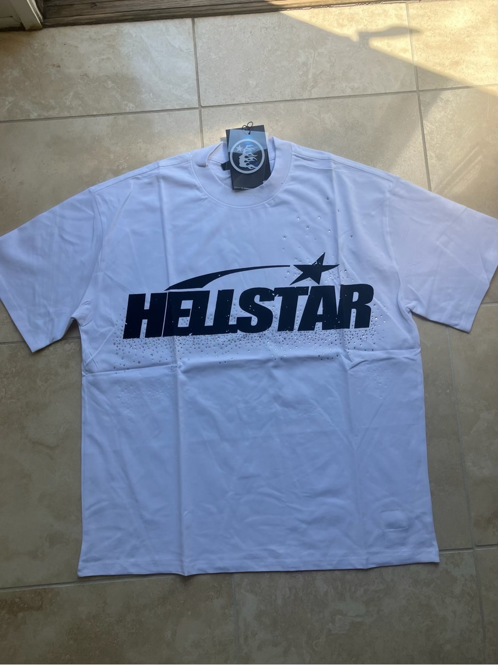 Men's White Graphic Tee - Logo Print
